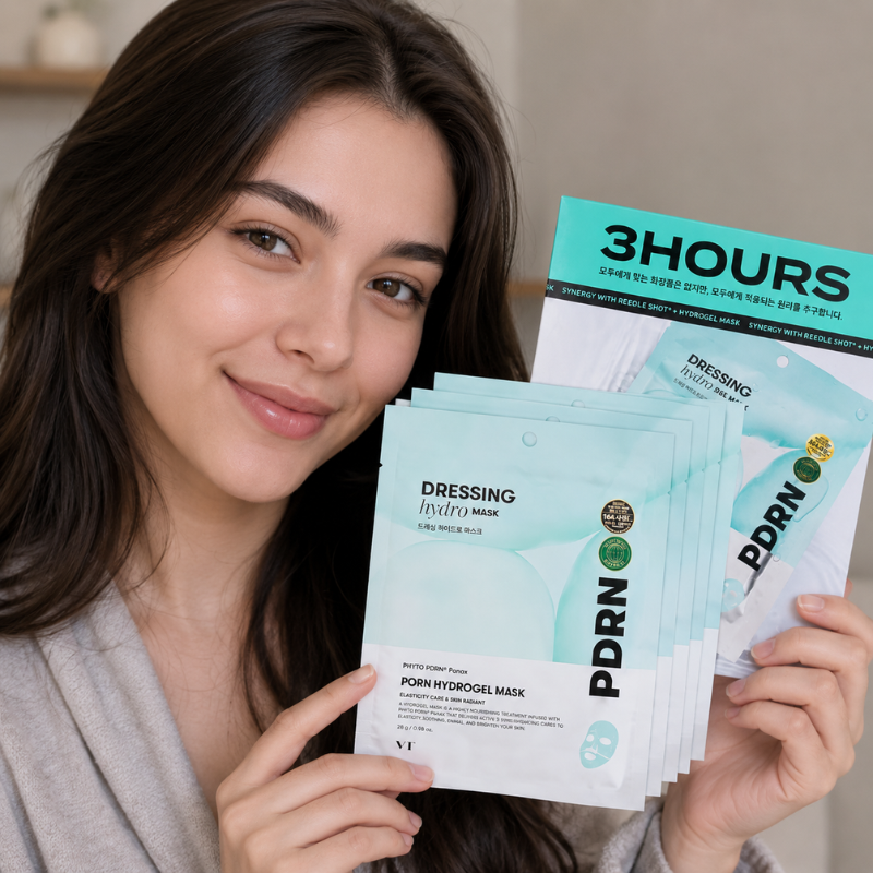 VT PDRN Hydrogel Mask – Máscara Facial Coreana com PDRN | 4 Unidades