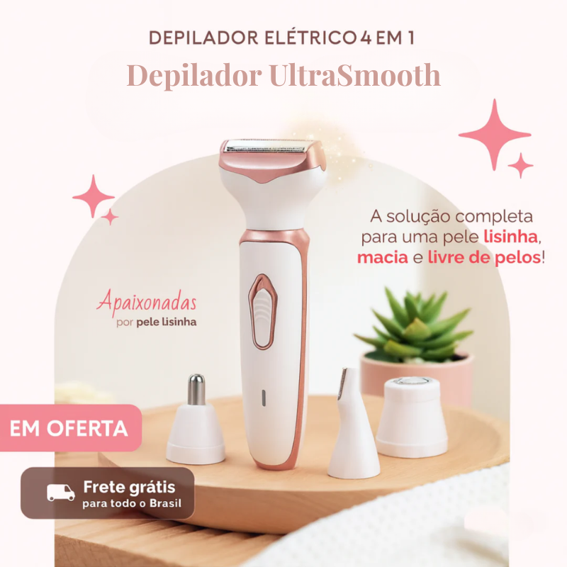 Depilador UltraSmooth - Depilação sem dor pele lisa em minutos