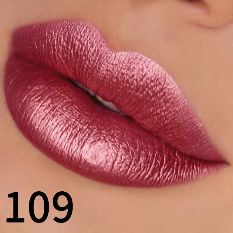 Batom Metálico Brilhante com Glitter – Vapor One