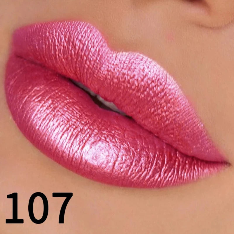 Batom Metálico Brilhante com Glitter – Vapor One
