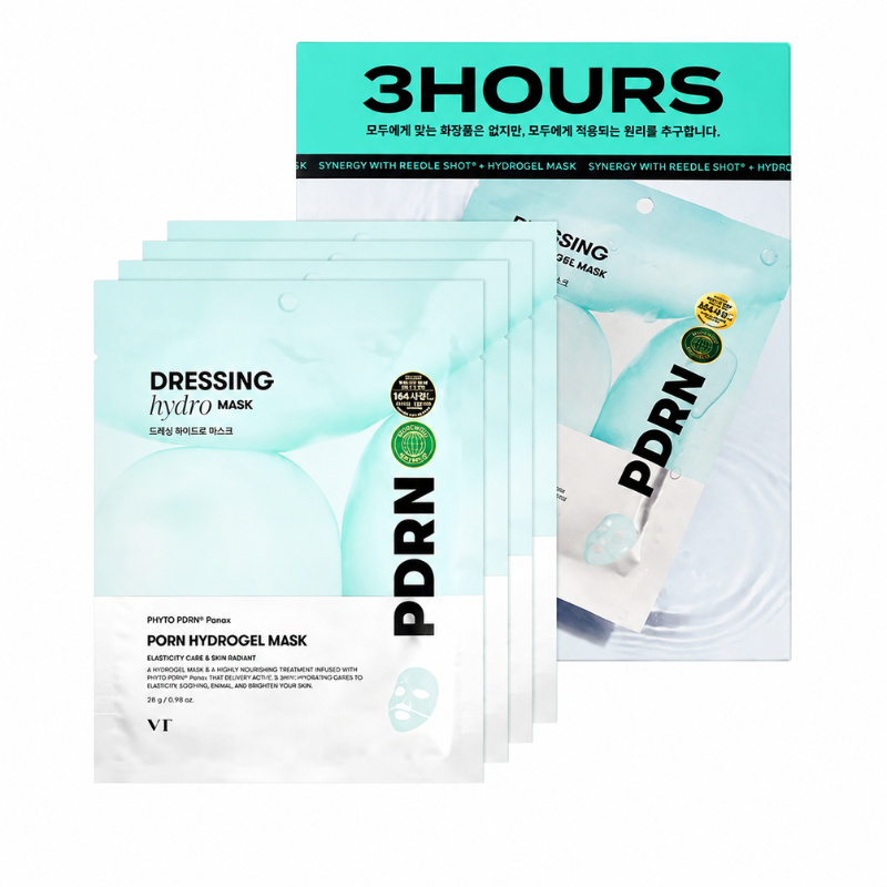 VT PDRN Hydrogel Mask – Máscara Facial Coreana com PDRN | 4 Unidades