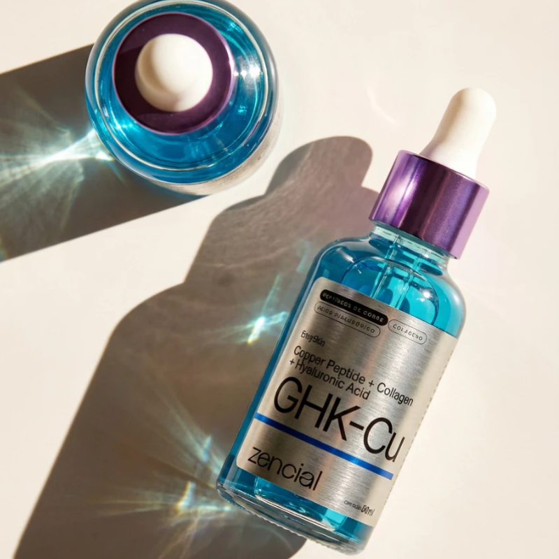 Zencial EnvySkin GHK-Cu 30ml – Sérum Facial com Peptídeos de Cobre, Colágeno e Ácido Hialurônico