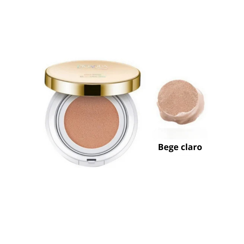Base Cushion Clareadora BIOAQUA – Cobertura Perfeita e Hidratação com Efeito BB Cream