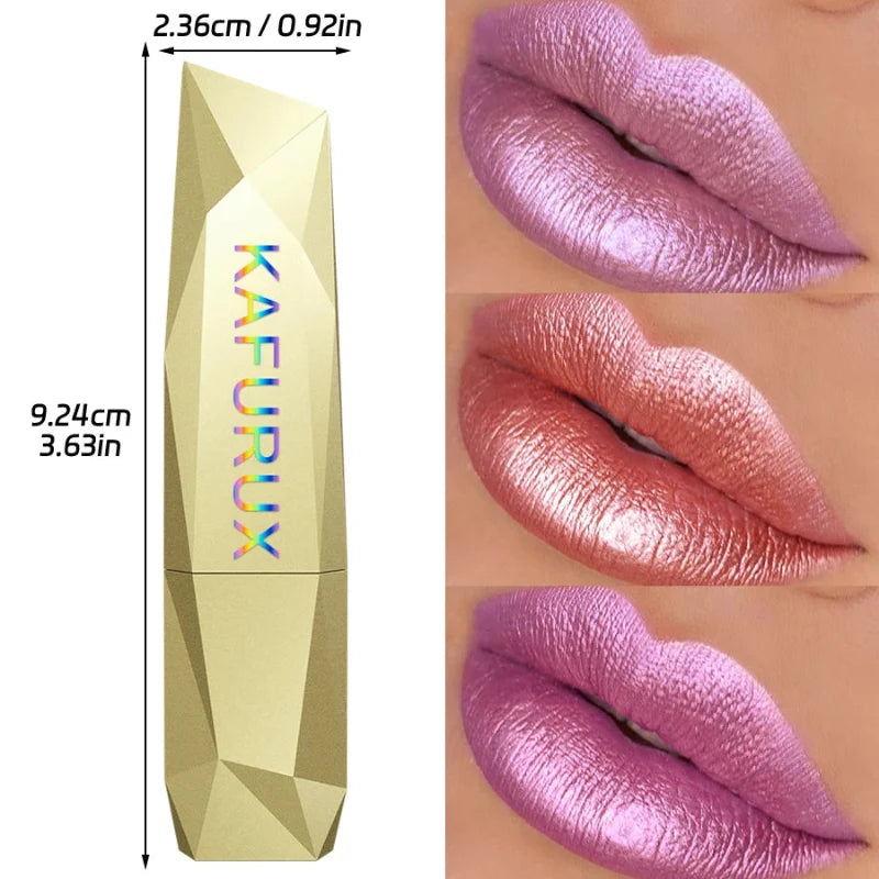 (COMPRE 1 E LEVE 2) Batom Metálico Brilhante com Glitter – Vapor One