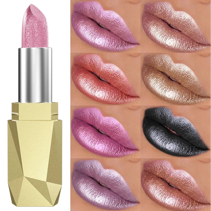 Batom Metálico Brilhante com Glitter – Vapor One