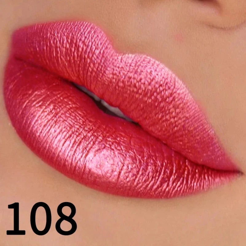 (COMPRE 1 E LEVE 2) Batom Metálico Brilhante com Glitter – Vapor One